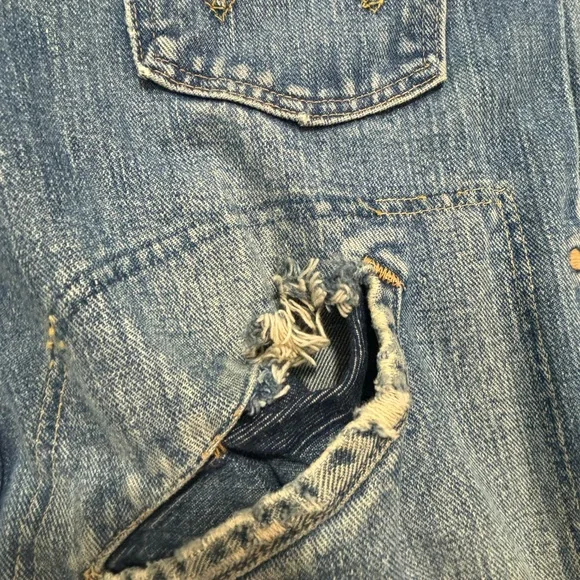 WRANGLER Blue Bell 1950s 8MZ Denim Zip-Up Vintage Blue Jacket Size 42